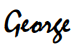 George signature