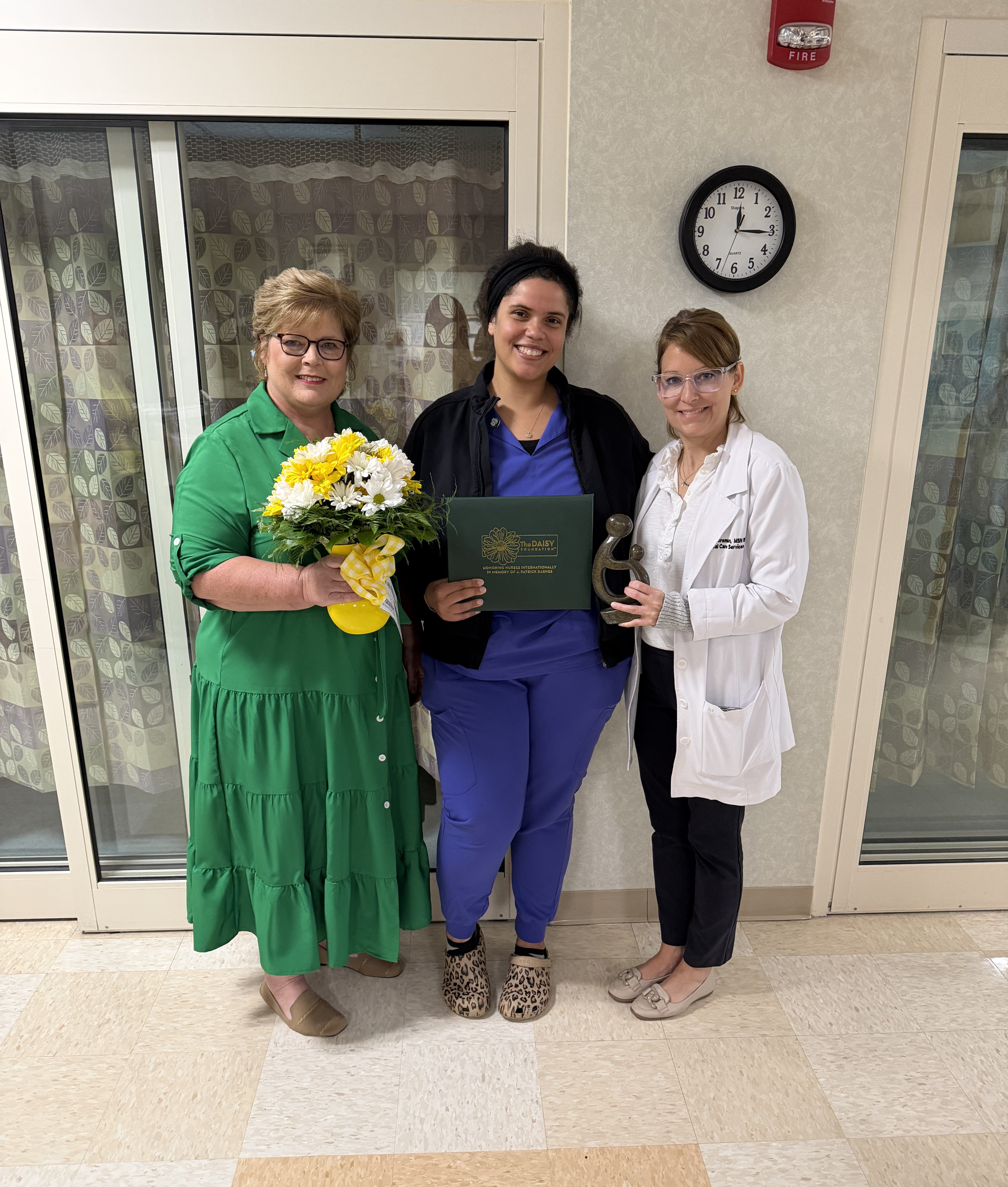 Embily Smith, RN, receives DAISY Award at Parrish Healthcare