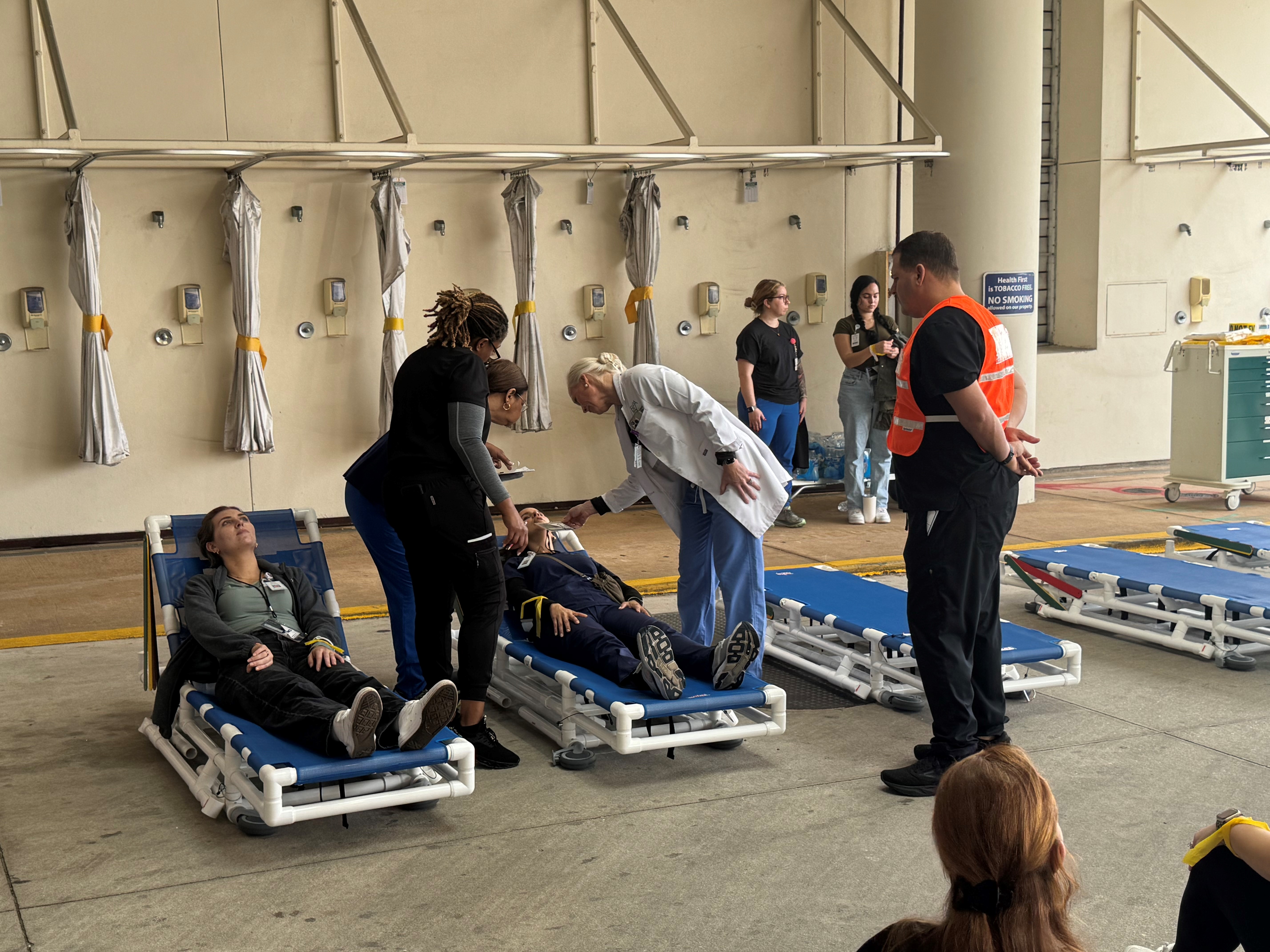 Nick Gumieny participating in-the training