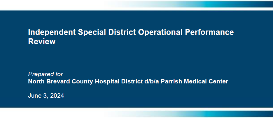 Independent Special District Operational Performance Review